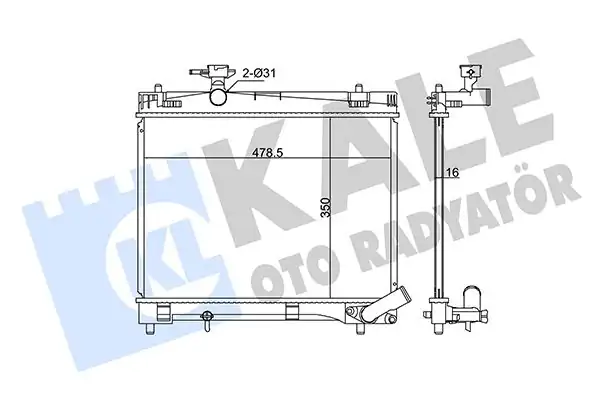 KALE 342135 | Radyatör Toyota Yaris 1 3 1 33 10 16 Verso 1 3