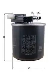 MAHLE KL911 | Mazot Filtresi 12-A-Seri (W176) C-Seri (W204-S204) E-Seri (W212)