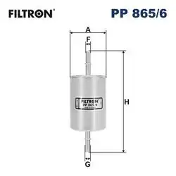 FILTRON PP865-6 | Benzin Filtresi Ford Ecosport 1.0 1.5 13-