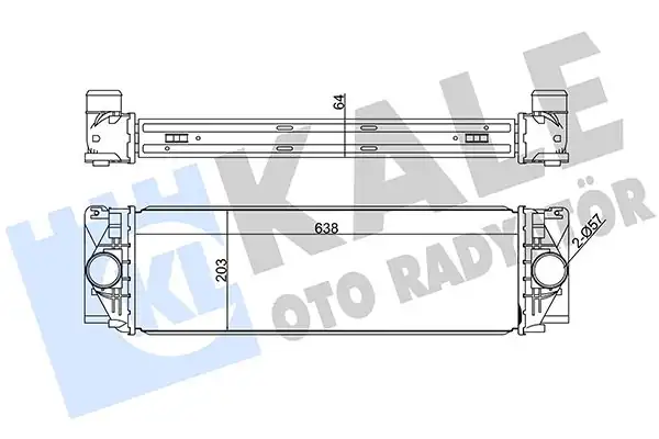 KALE 342800 | Turbo Radyatörü Crafter 2 5 TDI 06 Mercedes W906 Sprinter 3t T5 2 0 2 5 TDI