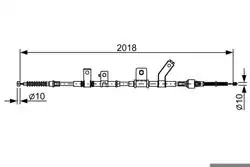 BOSCH 1987482516 | El Fren Teli Arka Sağ Mitsubishi L200 KA/KB 2.5 Di-D 06-15