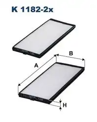 FILTRON K1182-2X | Polen Filtresi 00-Accent-Getz