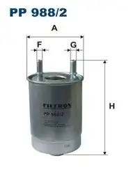 FILTRON PP988-2 | Mazot Filtresi Fluence Megane III Scenic III 1.5 DCI K9k 07-