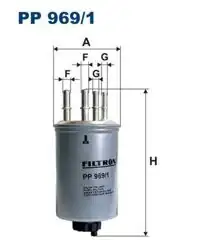 FILTRON PP969-1 | Mazot Filtresi Land Rover Discovery III/IV L319 2.7 TD/TD4 Range Rover Sport I L320 05-13