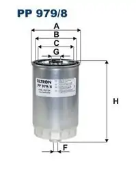 FILTRON PP979-8 | Mazot Filtresi Hyundai Santa Fe III 2.0/2.2 CRDI 12-15 Kia Sorento II 2.0/2.2 CRDI 09-