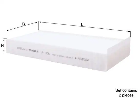 MAHLE LA1156-S | Polen Filtresi 14-2-Seri (F45-F46) X1 (F48) Mini Cooper