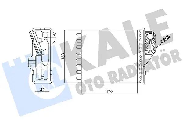 KALE 346415 | Dacia Logan II Sandero II Duster Logan MCV Kalorifer Radyatörü
