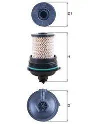 MAHLE KX480 | Mazot Filtresi Espace V/Scenic IV/Megane IV/Talisman 1.6 1.5 1.7 1.8 2.0 DCI 15-