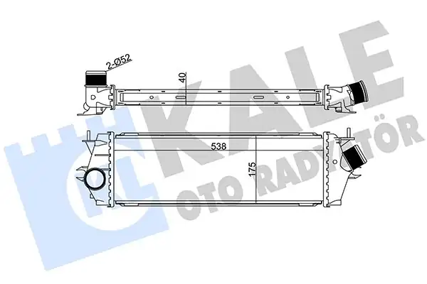 KALE 345030 | Turbo Radyatörü İntercooler Renault Trafic II Opel Vivaro 2 0 dCi CDTI M9r 06 07