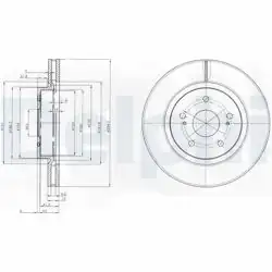 DELPHI BG4131 | Fren Diski Ön Havalı 294mm Suzuki Grand-Vitara 06-12