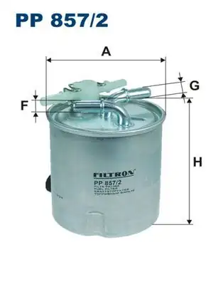 FILTRON PP857-2 | Mazot Filtresi Nissan Qashqai J10 X Traıl T31 2 0 dCi 07 13