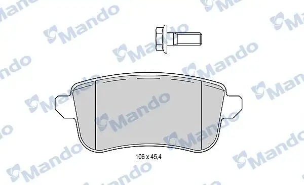 MANDO MBF015295 | Fren Balata Arka Renault Megane IV Talisman Grand Scenic III 1 5 1 6 dCi 13