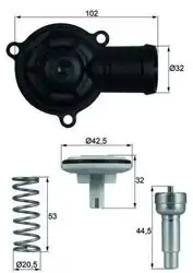 MAHLE TI22087D | Termostat Polo/Jetta/Golf V/Fabia/Ibiza/Toledo 1.2-1.6 FSI TDI 87°C