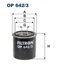 FILTRON OP642-3 | Yağ Filtresi Renault Megane III/Scenic III/Laguna III/Nissan Navara/Pathfinder 08-
