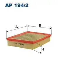 FILTRON AP194-2 | Hava Filtresi Ssangyong Actyon/Kyron/Rodius 05-