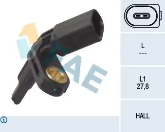 FAE 78012 | ABS Sensörü Ön Sol T5 T6 Caddy Passat Amarok Golf Bm 04 930742