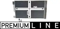 MAHLE AC367000P | Klima Radyatörü (Kondenser) 06-Corsa.D-Fıo-G.Punto 1.2-1.4 16V *Z12xep-Z14xep*