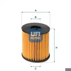 UFI 25.060.00 | Yağ Filtresi Ducato 250 06-11 2.2D Fiorino Qubo 225 07- 1.4