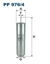 FILTRON PP976-4 | Mazot Filtresi 11-1-Seri (F20-F21) 3-Seri (F31)