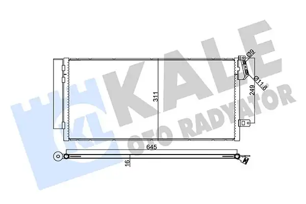 KALE 378300 | Klima Radyatörü Fiat Doblo 1 3 1 6 2 0 JTD Mjt 09 Opel Combo 12