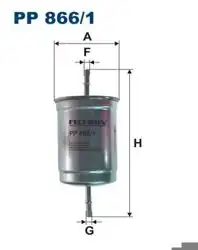 FILTRON PP866-1 | Benzin/Yakıt Filtresi Volvo S40/S60/S80/V40/V70/XC70 95-06