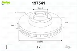 VALEO 197541 | Fren Diski Ön Fiesta VI (Cb1, Ccn) 08-171.6 Ti 1.4 TDCI 1.25 1.25 1.6 TDCI 1.4 1.6 Ti 1.4 TDCI 1.6 TDCI 1.4 Lpg 1.6 TDCI 1.0 1.0 Ecoboost 1.0 Ecoboost 1.6 Ti 1.0 1.5 TDCI 1.4 Lpg 1.0 Sport 1.5 TDCI 1.6 Fiesta VI 08-Havalı 258mm | 2 Adet