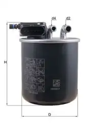 MAHLE KL942 | Mazot Filtresi 13-A-Seri (W176) B-Seri (W242-W246)