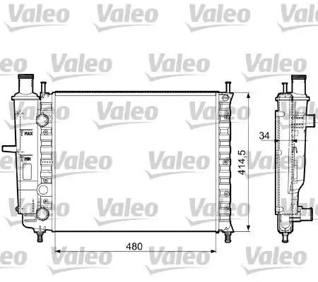 Valeo 732788 Radyatör Fiat Bravo Brava Marea 1 6 16v 96 01