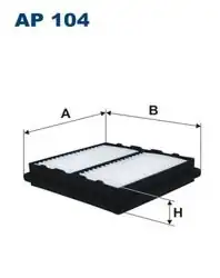FILTRON AP104 | Hava Filtresi 96-01 Civic-Euro Civic 1.6