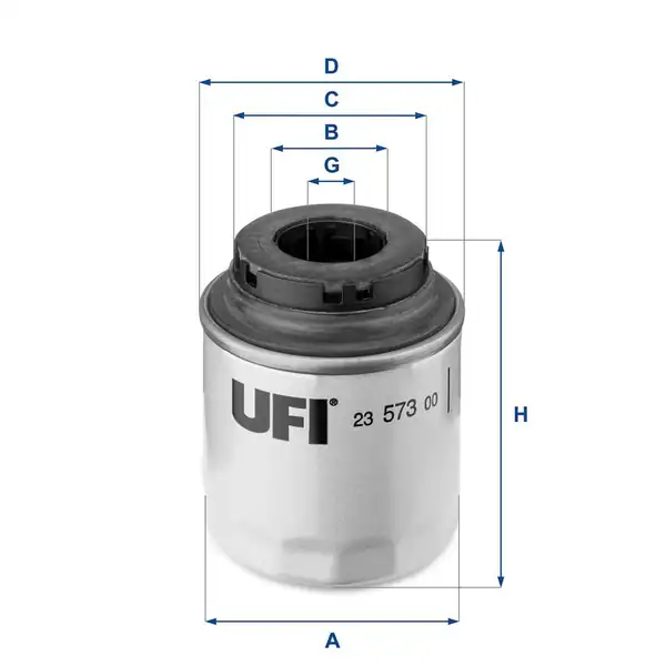 UFI 23-573-00 | Yağ Filtresi VW Golf Polo Jetta Passat Tiguan Touran Audi A1 A3 Seat Ibiza 1 2 1 4 TSI