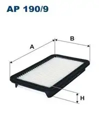 FILTRON AP190-9 | Hava Filtresi 06-Swift 1.34×4