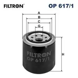FILTRON OP617-1 | Yağ Filtresi Hyundai Accent/Getz/i30/Elantra/Sonata/Kia Ceed/Cerato/Rio
