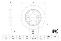 BOSCH 0986479G29 | Fren Diski Arka Hyundai i20, Elantra 17-