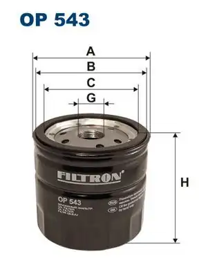 FILTRON OP543 | Yağ Filtresi Ford Transit T12 T15 2 5 TD 91 00 Connect 1 8 TDCI 02 13 Focus 1 8 TDCI 98 05