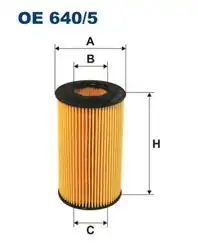 FILTRON OE640-5 | Yağ Filtresi Mercedes Sprinter/Vito/Viano W639 W202-W906 97-11