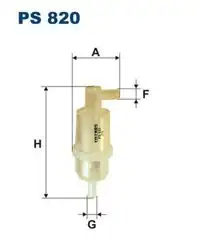 FILTRON PS820 | Mazot Fıltesı Ms.E190 (W201-W124)