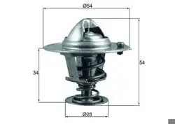 MAHLE TX20688D | Termostat 82°C 96-Focus-Fiesta 02-Fusion 1.4-1.6 16V