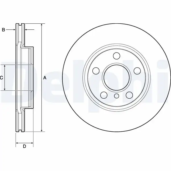DELPHI BG4704C | Disk Ön Mini Cooper 14