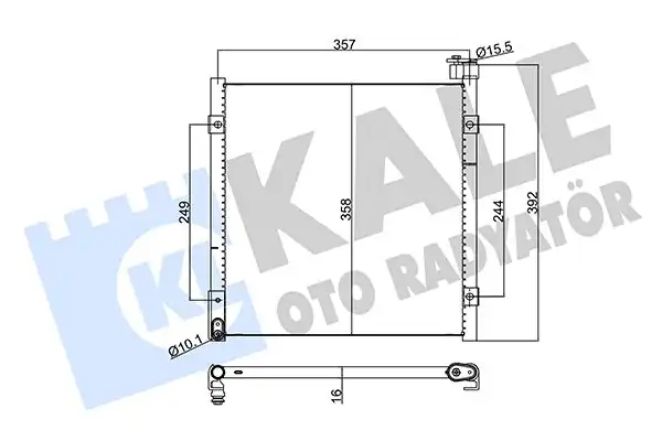 KALE 386700 | Klima Radyatörü Kondenser Honda Civic Hr V Rover 400 1 4 1 6 92 96
