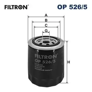 FILTRON OP526-5 | Yağ Filtresi Passat 2 8 V6 A4 A6 A8