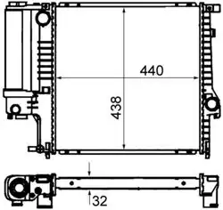 MAHLE CR330000S | Radyatör 88-3-Seri (E30-E36)