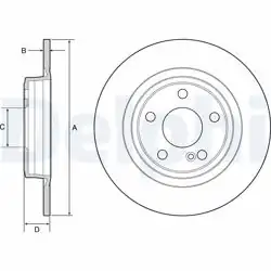 DELPHI BG4558C | Fren Diski Arka Mercedes A/B Serisi (W176) A220 A250 B220 B250 12-18