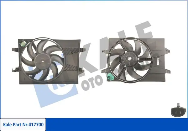 KALE 417700 | Fan Motoru Davlumbaz Fiesta V Fusion Mazda II III 1 25 1 4 16v 1 4 TDCI 02 08