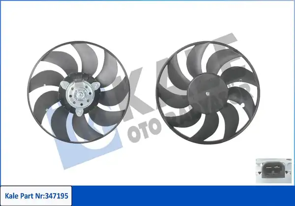KALE 347195 | Fan Motoru Renault Master II Opel Movano A 430w 12v Klimasız