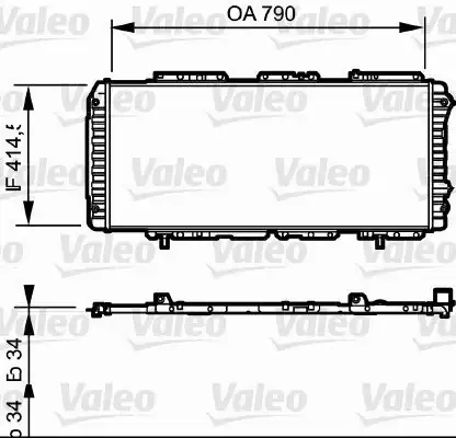 Valeo 731611 Radyatör Su Klimalı Mekanik Fiat Ducato Peugeot Boxer Citroen Jumper 94 06