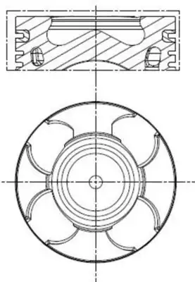 MAHLE 011PI00100001 | Motor Piston Segman 0 40 69 60 mm Doblo Fiorino Linea Grande Punto Astra 1 3d Mjet 1 3 CDTI Eu Ro 5