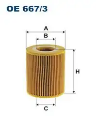FILTRON OE667-3 | Yağ Filtresi Land Rover Discovery 4-5/Range Rover 3-4/Sport 1-2/Velar 3.0D 09-