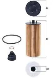 MAHLE OX815-1D | Yağ Filtresi 14-2-Seri (F45-F46) X1 (F48)