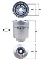 MAHLE KC389D | Mazot Filtresi Corolla 07-11 / Auris 07-11 1.4 D-4D / Avensis 07- / RAV4 12- / CR-V 2.2