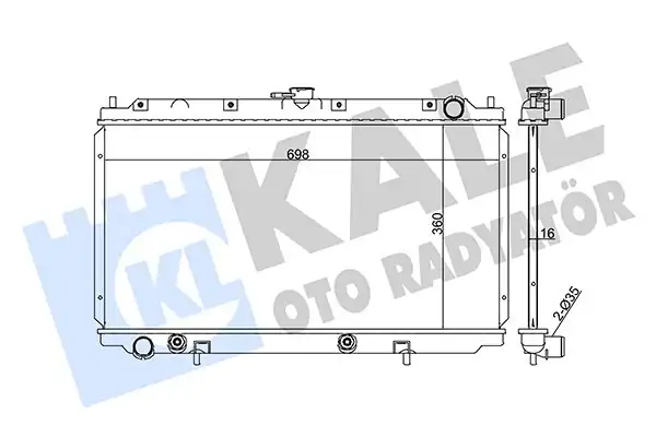 KALE 363000 | Su Radyatörü Nissan Primera P11 2 0 Sr20 96 01 Otomatik